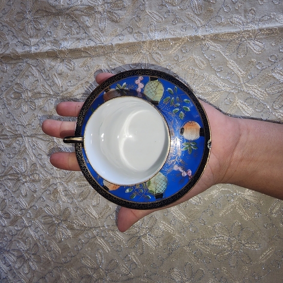 Asian Tea Cup and Saucer--Antique - Picture 6 of 7